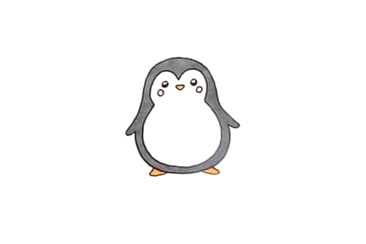如何画简单企鹅简笔画