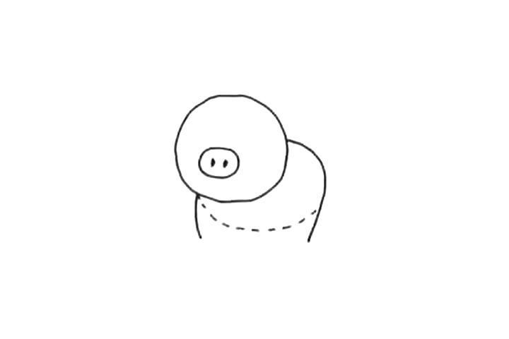 如何画可爱小猪简笔画-图2