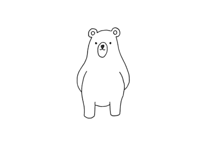 如何画可爱小熊简笔画-图3