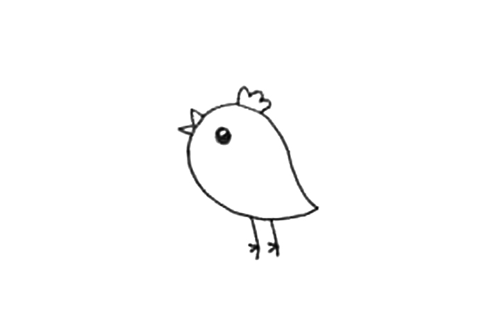 可爱小黄鸡简笔画-图3
