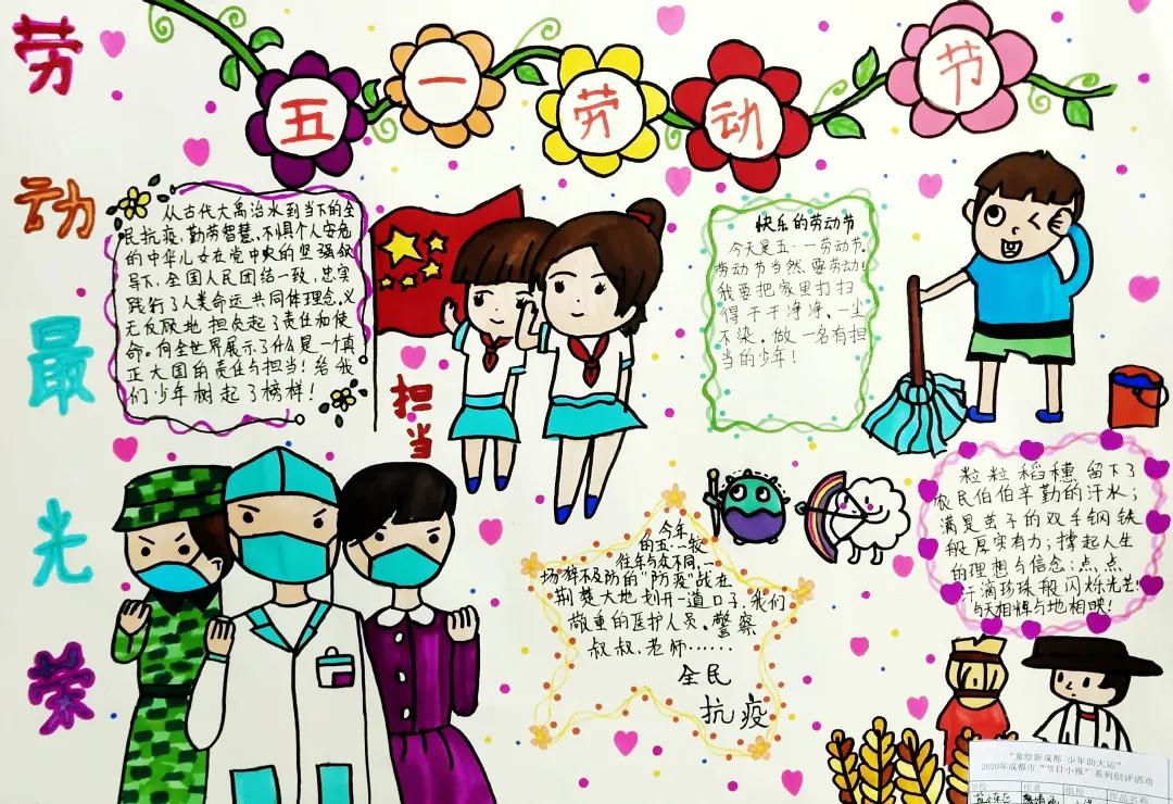 致敬最美劳动者手抄报图片-图2