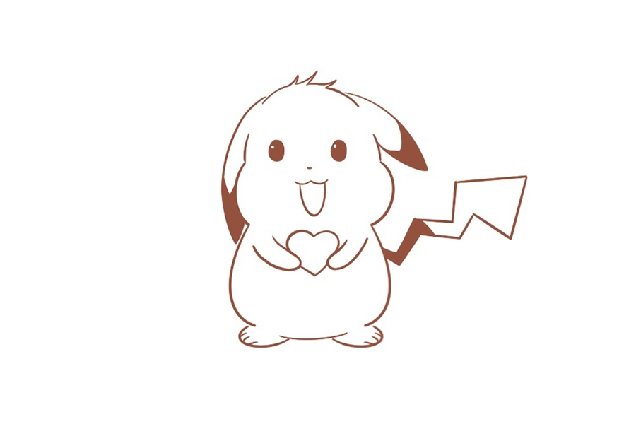 如何画皮卡丘简笔画-图8