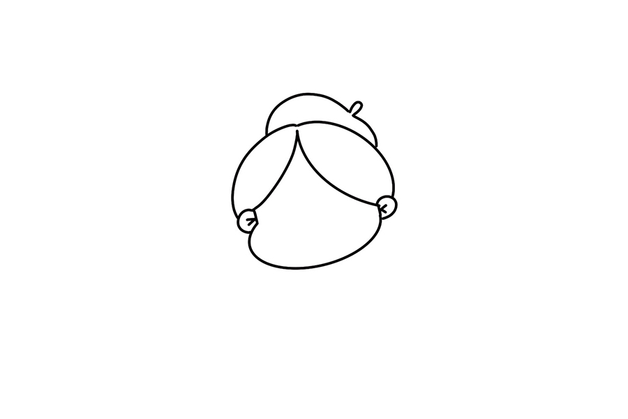 如何画可爱小画家简笔画-图3