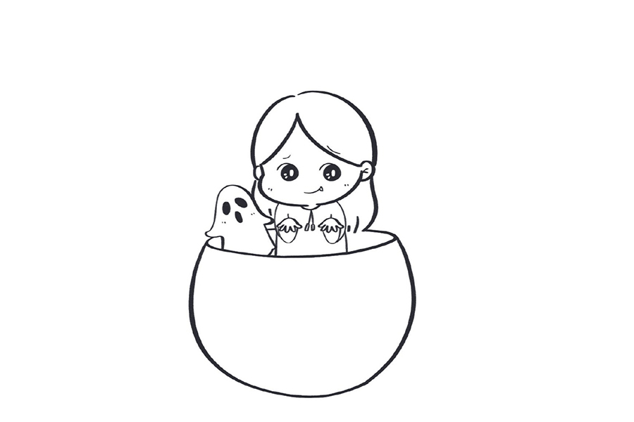 如何画万圣节简笔画-图4