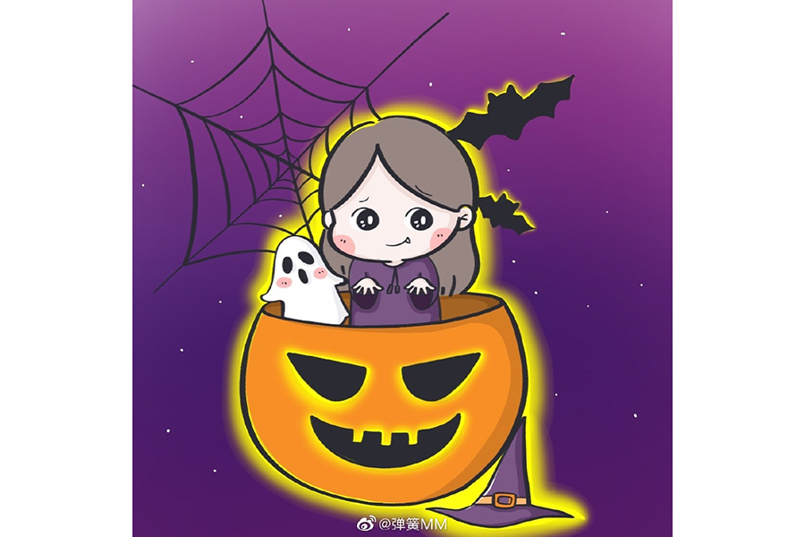 如何画万圣节简笔画