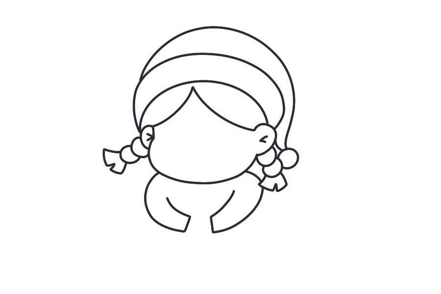 如何画睡衣小女孩简笔画-图4