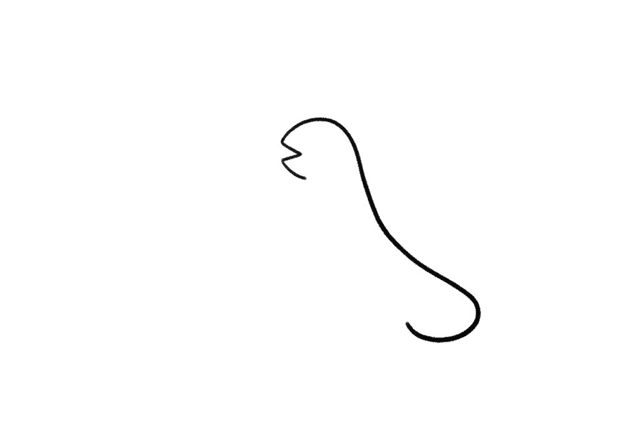 如何画哥斯拉简笔画-图1