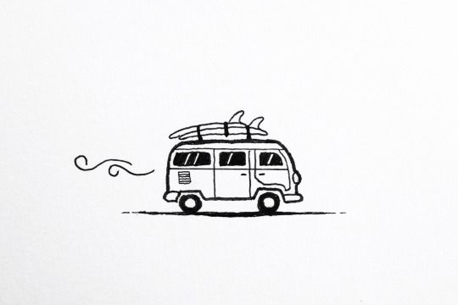 一组可爱的风景简笔手绘图片-图6