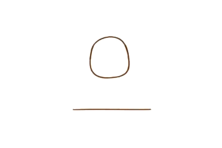 步骤1：画出头部轮廓