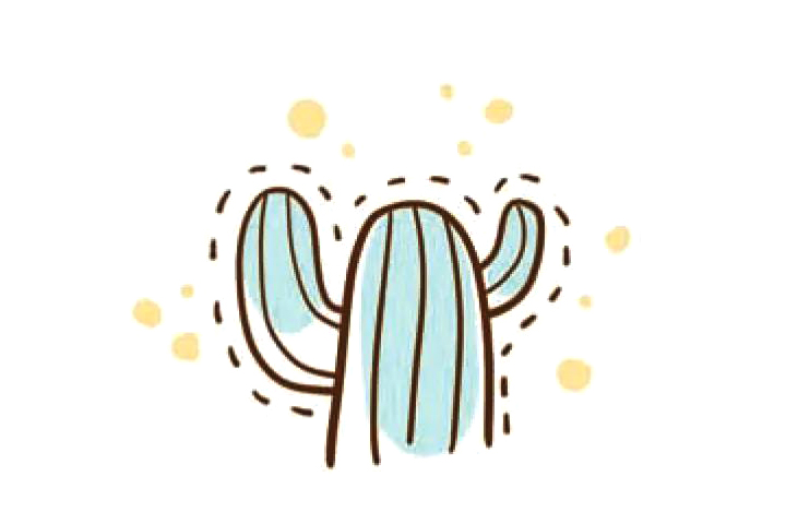 如何画简单的仙人掌简笔画