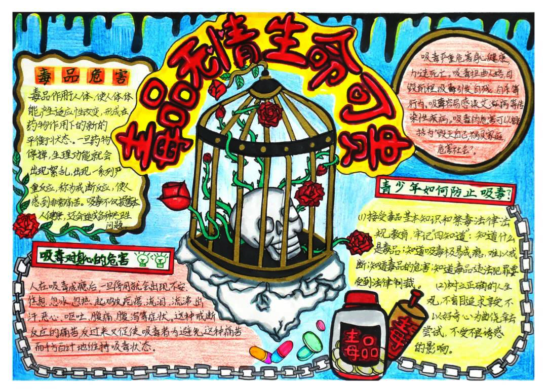 禁毒手抄报大全图片