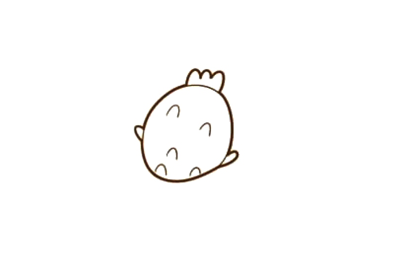 步骤4：添加一些弧线。