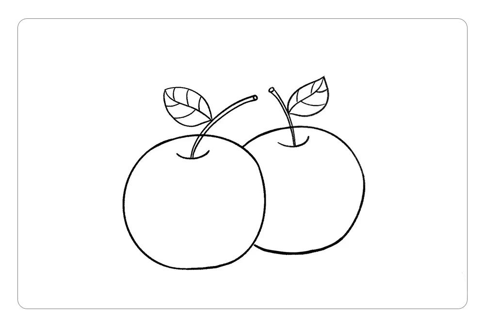 温馨的苹果屋儿童画画法步骤-图3