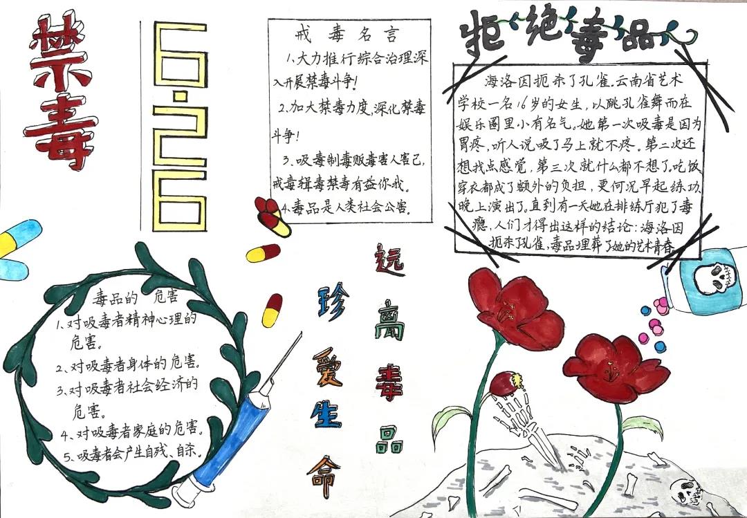 青少年禁毒宣传知识手抄报-图4