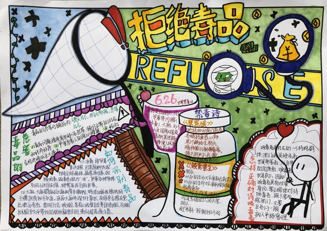 禁毒宣传的手抄报简单-图1