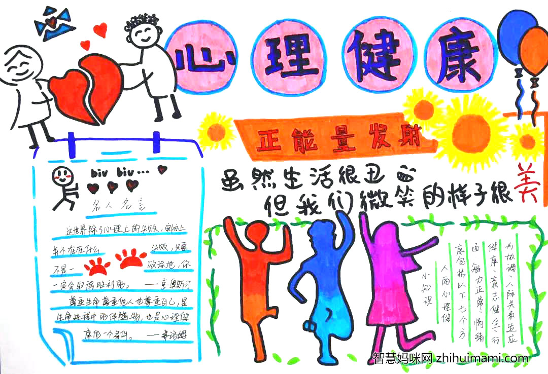 步骤6：作品名称：虽然生活很丑，但我们微笑的样子很美  作品意义：转换负能量，传递正能量。生活总有不尽如人意的时候，我们应该充满热情与信心，永远乐观积极，阳光自信，展现出无穷魅力的就是美好的正能量。