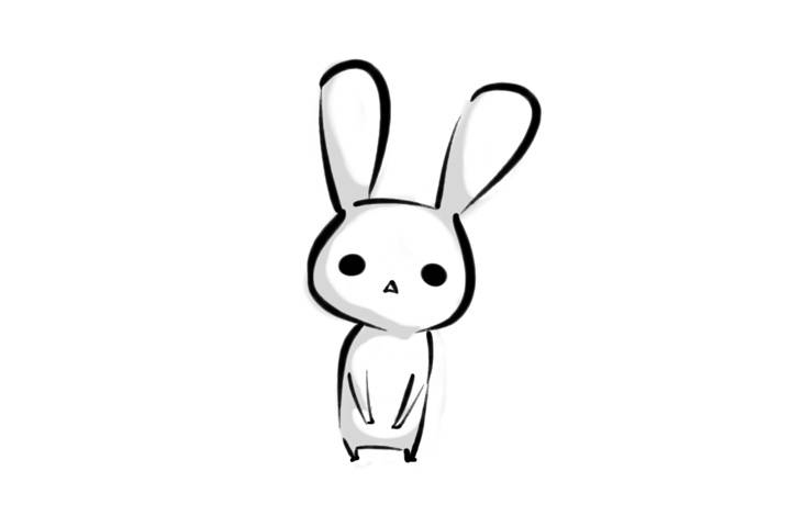 一组可爱小兔子简笔画图片-图9