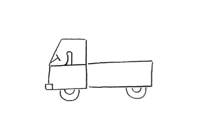 漂亮的小汽车简笔画图片大全-图4