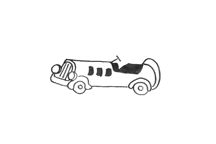 漂亮的小汽车简笔画图片大全-图8