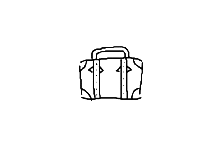 简单的行李箱怎么画