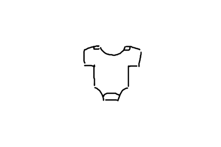 婴儿连体衣怎么画-图3