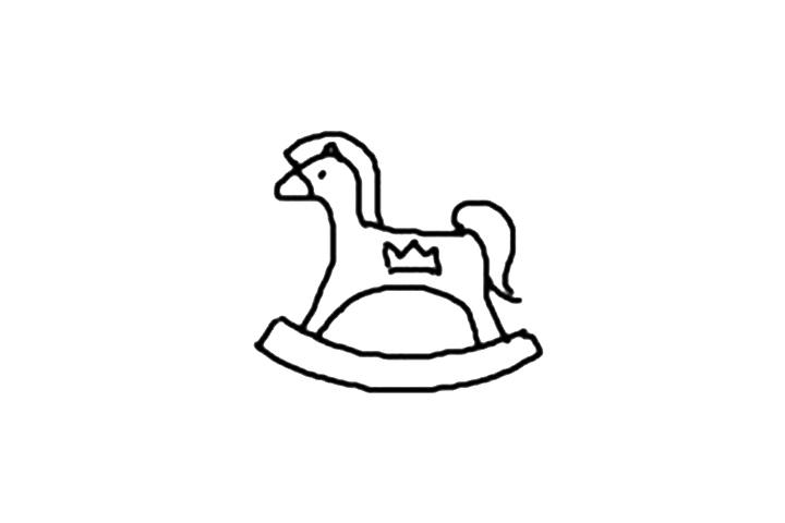 木马玩具怎么画