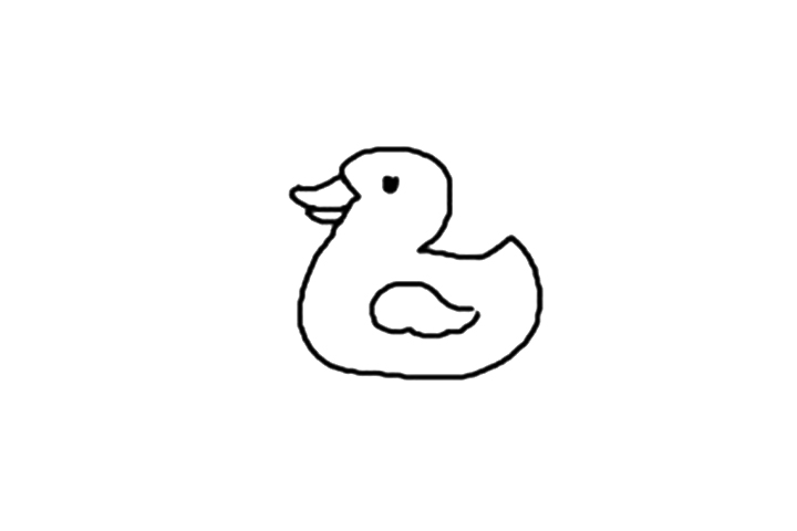 洗澡玩具鸭子怎么画