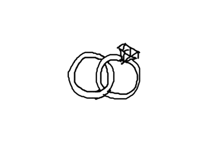 婚礼对戒怎么画