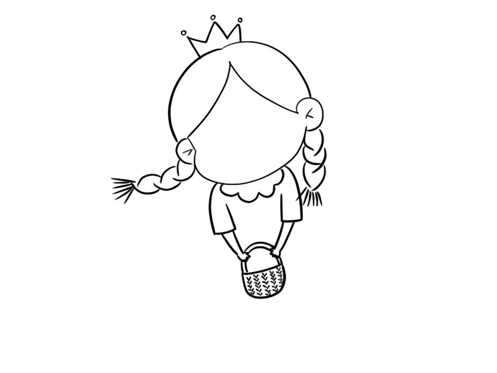 可爱的戴皇冠的小女孩怎么画-图5