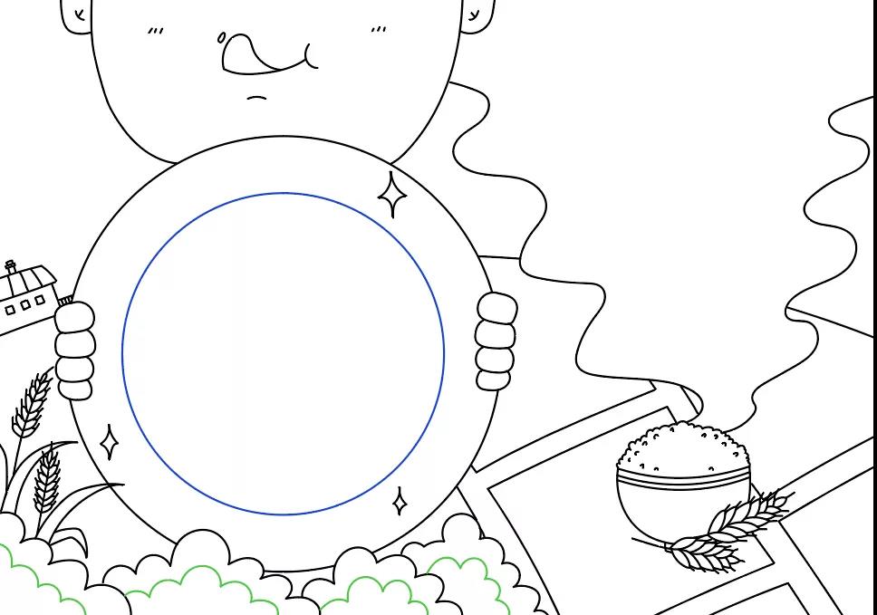 光盘行动手抄报一等奖-图4