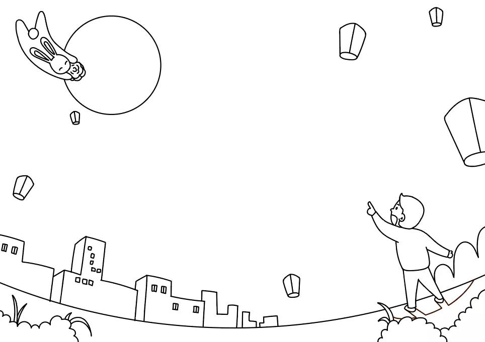 简单好画的手抄报中秋节-图3