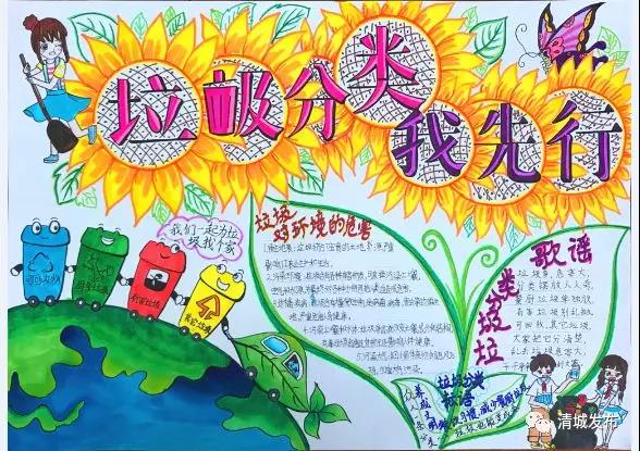  小学垃圾分类手抄报-图2