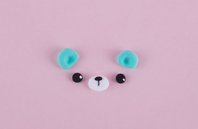 冰激凌小熊粘土的做法图解-图2