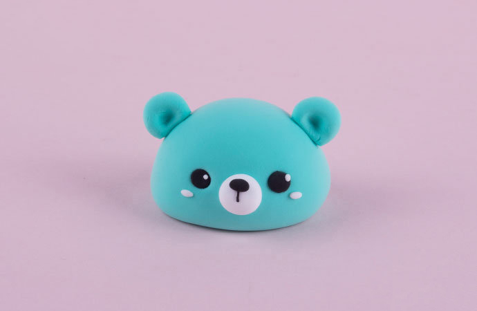 冰激凌小熊粘土的做法图解-图4