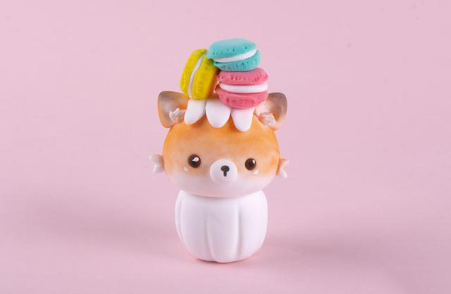 马卡龙小狐狸粘土制作教程