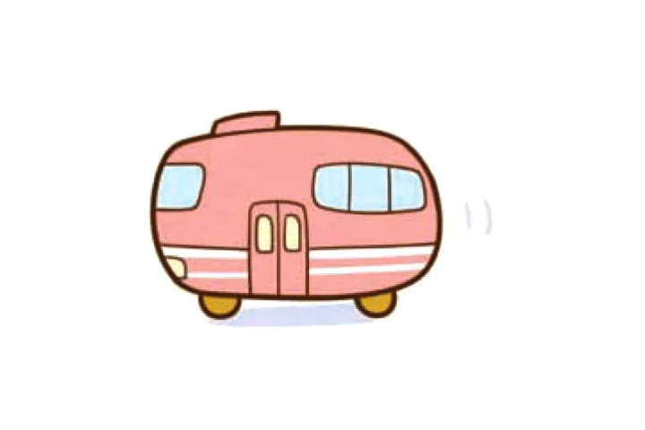 公共汽车怎么画简单可爱