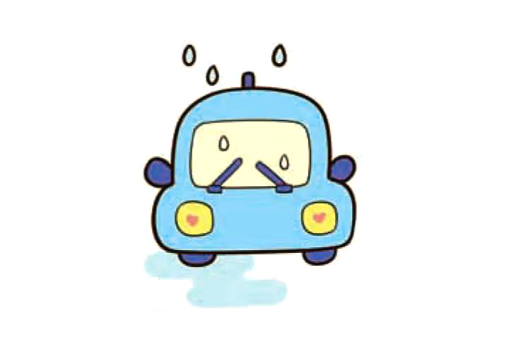 简单小汽车简笔画怎么画