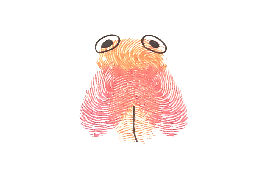 如何画简单的蝉手指画