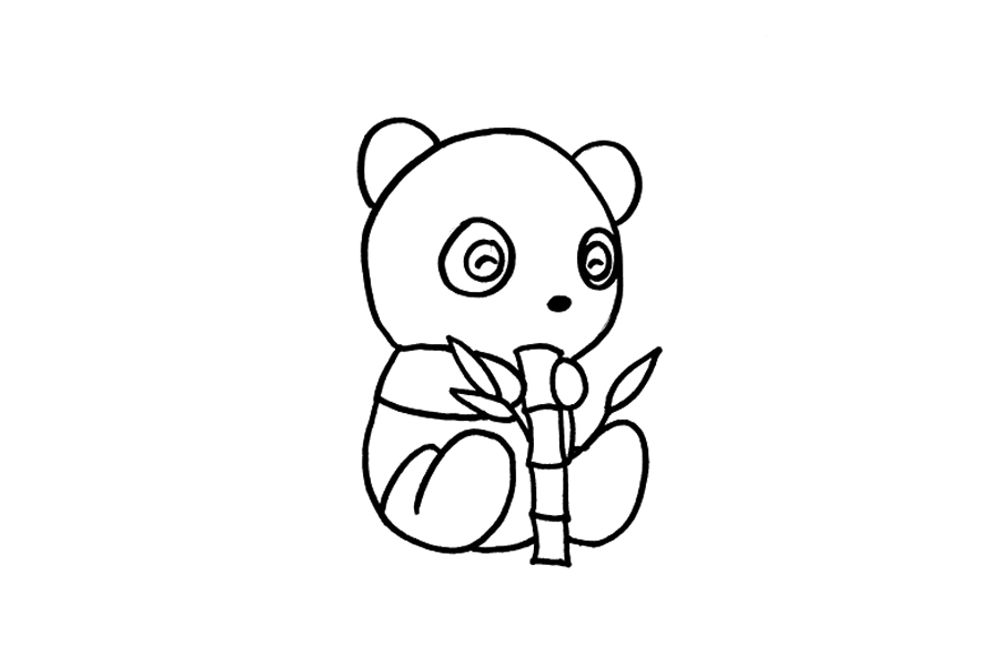 如何画大熊猫简笔画-图2