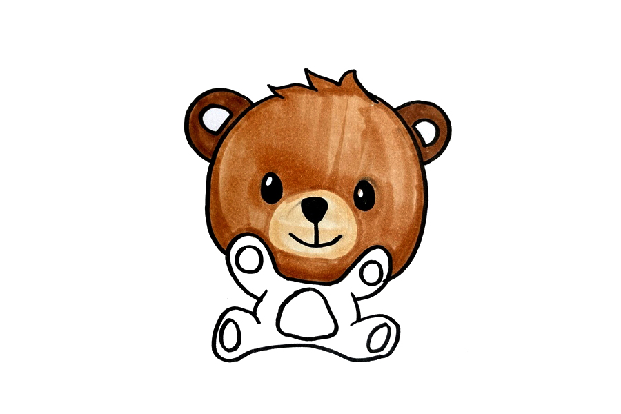 如何画小熊简笔画-图3