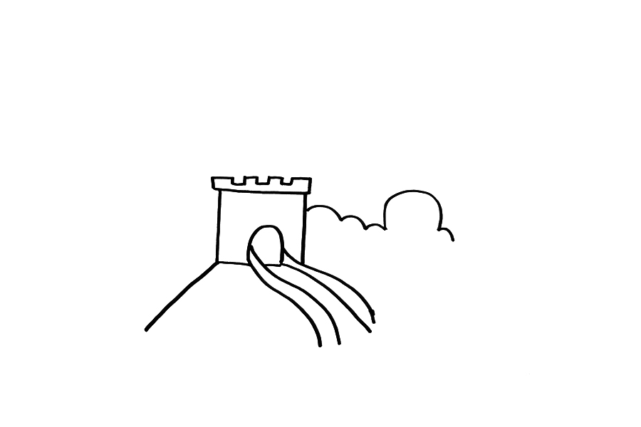 小学生如何画长城简单-图2