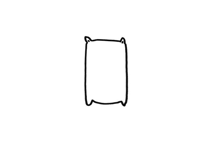 超简单的小猪简笔画教程-图1