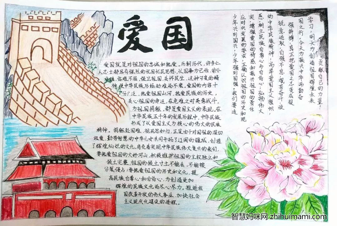 实践社会主义核心价值观手抄报图片-图1