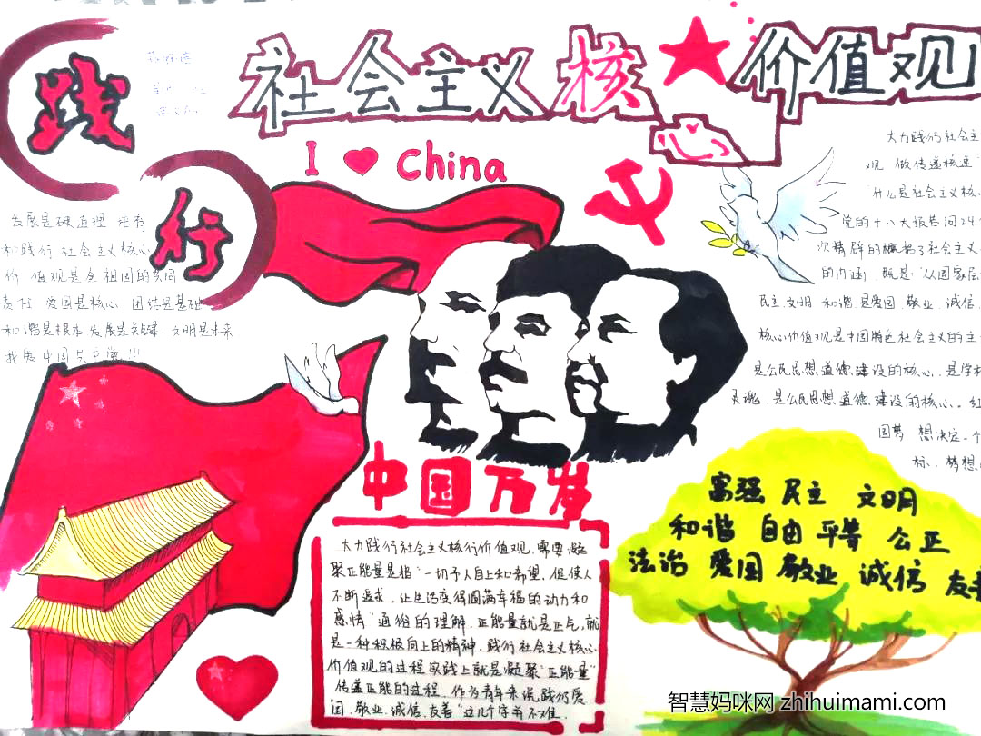 实践社会主义核心价值观手抄报图片-图4