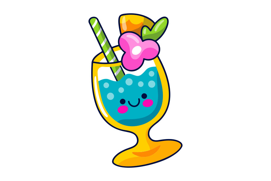 5张漂亮的夏日冷饮简笔画图片-图3