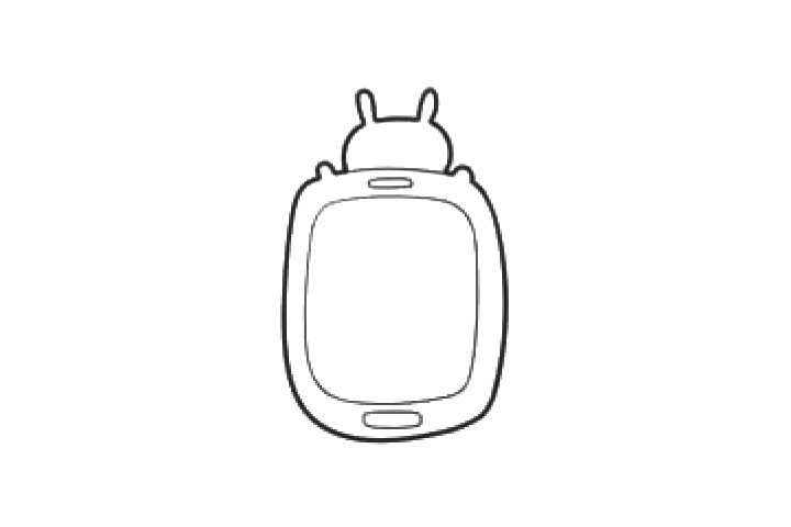 步骤3：画出兔子。