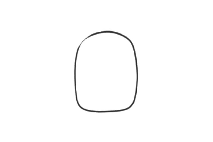 步骤1：画一个矩形。