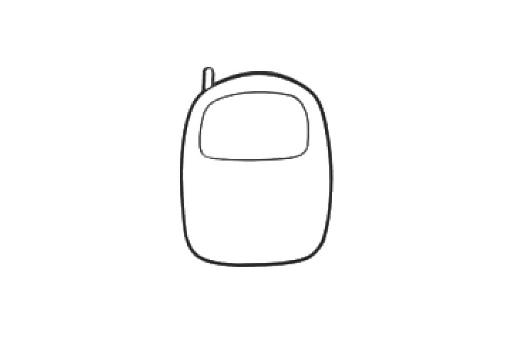 步骤3：画出显示屏。