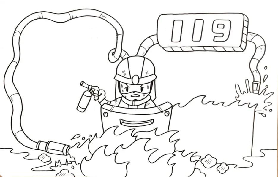 史上最简单消防手抄报-图4