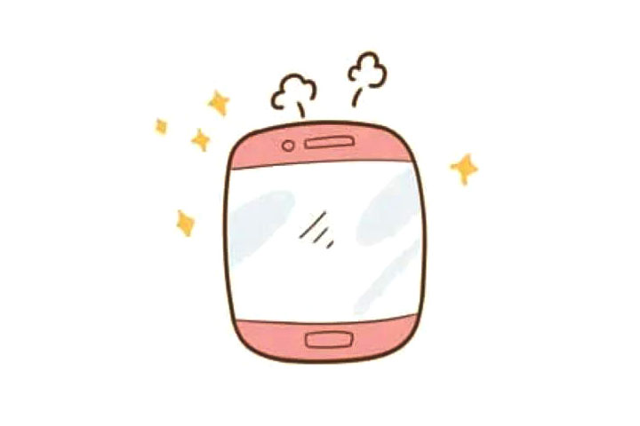 一组简单漂亮的手机简笔画图片-图2